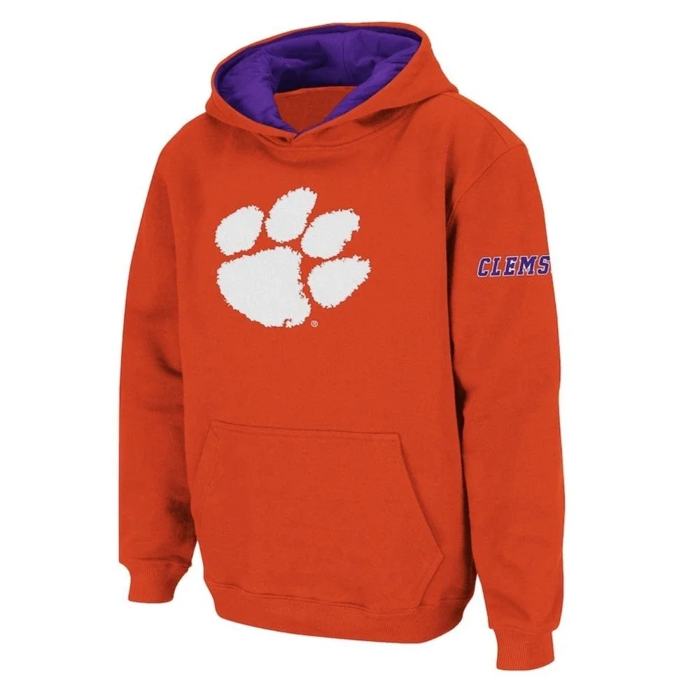 Clemson Tigers Stadium Athletic Youth Big Logo‎ Hoodie Medium (12/14) - Orange